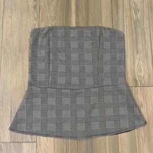Peplum tube top size medium